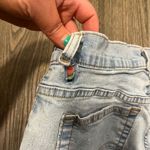 Levi's Boys Youth 550 Boot Cut Jeans Relaxed Fit Denim Light Wash Blue Size 10 - Picture 10 of 12